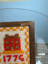 Load image into Gallery viewer, Dollhouse Miniature ~ Artisan Handmade Needlepoint Picture Frame  1776 Colonial