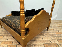 Load image into Gallery viewer, Artisan Handmade Decorated Gold Bed