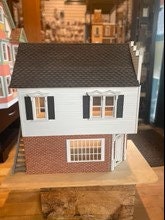 Load image into Gallery viewer, Store Dollhouse With Upstairs Apartment ~ Painted And Decorated ~ 1" Scale