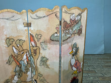 Load image into Gallery viewer, Dollhouse Miniature ~ Vintage Artisan Adrienne Browne Hand Painted 4 Piece Bunny Screen