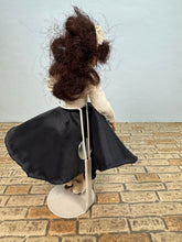 Load image into Gallery viewer, Artisan Hand Sculpted Woman Doll With Blue Dress Signed