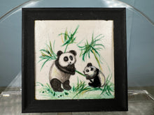 Load image into Gallery viewer, Signed Panda Family Painting