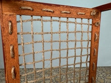 Load image into Gallery viewer, Dollhouse Miniature ~ Vintage Artisan Bearly Big Enough 2004 Handmade Red Bed Frame