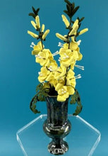 Load image into Gallery viewer, Artisan Handmade Forsythia Flowers In Vince Stapleton Vase