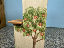 Load image into Gallery viewer, Dollhouse Miniature ~ Vintage Artisan Jan Ginger 1992 Handmade Hand Painted Peach Tree Kitchen Cupboard