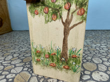 Load image into Gallery viewer, Dollhouse Miniature ~ Vintage Artisan Jan Ginger 1992 Handmade Hand Painted Peach Tree Kitchen Cupboard