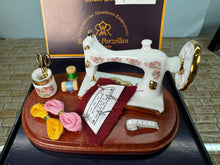 Load image into Gallery viewer, Dollhouse Miniature ~ Sewing Machine Reutter Porcelain Germany