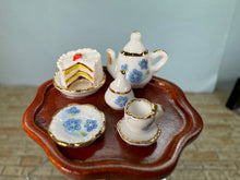 Load image into Gallery viewer, Dollhouse Miniature ~ Decorated Tea Table Reutter Porcelain Germany