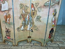 Load image into Gallery viewer, Dollhouse Miniature ~ Vintage Artisan Adrienne Browne Hand Painted 4 Piece Bunny Screen