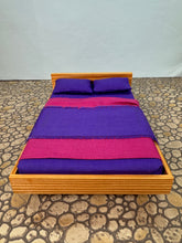 Load image into Gallery viewer, Dollhouse Miniature ~ Artisan Handmade Modern Bed