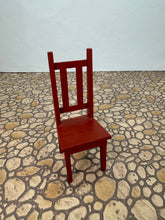 Load image into Gallery viewer, Dollhouse Miniature ~ Vintage Betty's Wooden Miniatures Handmade Chair