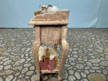 Load image into Gallery viewer, Dollhouse Miniature ~  Artisan Decorated Women's Side Table