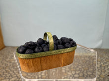 Load image into Gallery viewer, Dollhouse Miniature ~ Vintage 1999 Artisan Gail Wise Handmade Plum Basket
