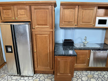 Load image into Gallery viewer, Dollhouse Miniature ~ 8 Piece Artisan Handmade Custom Modern Appliances Granite Kitchen Set With Artisan Hearth & Home UK Stove