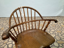 Load image into Gallery viewer, Vintage 1980 Handmade Artisan P. Wallace Bowback Arm Chair