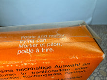 Load image into Gallery viewer, Dollhouse Miniature ~ Vintage Bodo Hennig Pestle & Mortar Frying Pan Kitchenware Set New Made In West Germany