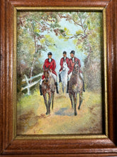 Load image into Gallery viewer, Dollhouse Miniature ~ Vintage IGMA Artist Margaret Nine Horses Oil Painting
