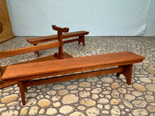 Load image into Gallery viewer, Dollhouse Miniature - Vintage 1996 Artisan Roger Gutheil Table & Bench Set
