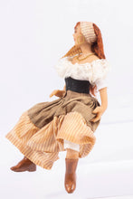 Load image into Gallery viewer, Dollhouse Miniature ~ Handmade & Sculpted Doll in Ethnic Clothing - Traveler