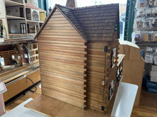 Load image into Gallery viewer, Dollhouse Miniature - Ponderosa Log Cabin Christmas Dollhouse Electrified With Working Train