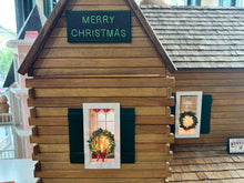 Load image into Gallery viewer, Dollhouse Miniature - Ponderosa Log Cabin Christmas Dollhouse Electrified With Working Train