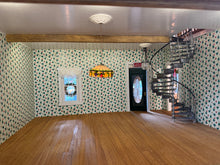 Load image into Gallery viewer, Dollhouse Miniature - Ponderosa Log Cabin Christmas Dollhouse Electrified With Working Train