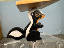 Load image into Gallery viewer, Dollhouse Miniature ~ Vintage Artisan Handmade Hand Painted Skunk Table
