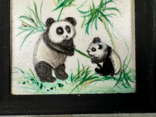 Load image into Gallery viewer, Signed Panda Family Painting