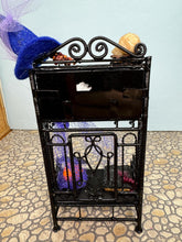 Load image into Gallery viewer, Artisan Handmade Halloween Decorated Entry Way Bench With Mirror