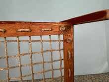 Load image into Gallery viewer, Dollhouse Miniature ~ Vintage Artisan Bearly Big Enough 2004 Handmade Red Bed Frame