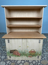 Load image into Gallery viewer, Dollhouse Miniature ~ Vintage Artisan Jan Ginger 1992 Handmade Hand Painted Peach Tree Kitchen Cupboard