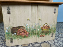 Load image into Gallery viewer, Dollhouse Miniature ~ Vintage Artisan Jan Ginger 1992 Handmade Hand Painted Peach Tree Kitchen Cupboard