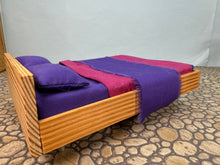 Load image into Gallery viewer, Dollhouse Miniature ~ Artisan Handmade Modern Bed