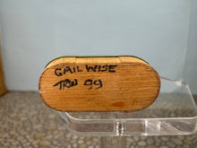 Load image into Gallery viewer, Dollhouse Miniature ~ Vintage 1999 Artisan Gail Wise Handmade Plum Basket