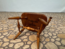 Load image into Gallery viewer, Vintage 1980 Handmade Artisan P. Wallace Bowback Arm Chair