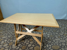 Load image into Gallery viewer, Vintage 2003 Handmade Artisan Victor Franco Folding Work Table With Drawer