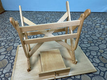 Load image into Gallery viewer, Vintage 2003 Handmade Artisan Victor Franco Folding Work Table With Drawer