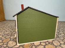 Load image into Gallery viewer, Dollhouse Miniatures ~ Vintage 1982 Gudgel 1:144 Scale Green Georgetown Row House