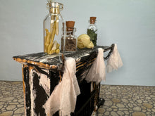 Load image into Gallery viewer, Dollhouse Miniature ~ Artisan Handmade Decorated Halloween Fireplace