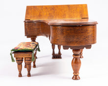 Load image into Gallery viewer, Dollhouse Miniature ~ Handmade Bart Kennedy Piano & Bench - Lee Lefkowitz Estate