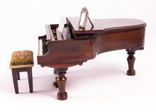 Load image into Gallery viewer, Dollhouse Miniature ~ Handmade Bart Kennedy Piano & Bench (#2) - Lee Lefkowitz Estate