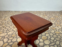 Load image into Gallery viewer, Dollhouse Miniature ~ Vintage 1970's Artisan Robert Gray Handmade Wooden Side Table