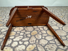 Load image into Gallery viewer, Dollhouse Miniature - Vintage Artisan Roger Gutheil 1998 Handmade Dropleaf Wooden Table With Hinge