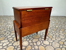 Load image into Gallery viewer, Dollhouse Miniature - Vintage Artisan Roger Gutheil Handmade Wooden Table With Chest & Drawers