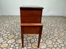 Load image into Gallery viewer, Dollhouse Miniature - Vintage Artisan Roger Gutheil Handmade Wooden Table With Chest & Drawers