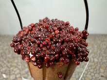 Load image into Gallery viewer, Dollhouse Miniature ~ Artisan Handmade Red Grape Basket