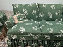 Load image into Gallery viewer, Dollhouse Miniature ~ Artisan Signed Handmade 2 Piece Green Living Room Couch & Table Furniture Set