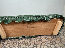 Load image into Gallery viewer, Dollhouse Miniature ~ Artisan Signed Handmade 2 Piece Green Living Room Couch & Table Furniture Set