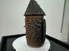 Load image into Gallery viewer, Dollhouse Miniature ~ Vintage Artisan Studio B Handmade Punched Tin Candle Lantern