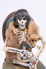 Load image into Gallery viewer, Dollhouse Miniatures ~ Halloween Patricia Paul Skeleton Ladies Having Coffee - Ursula Sauerberg Estate